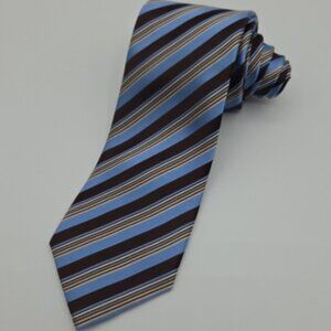Geoffrey Beene 100% Silk Striped Men’s Tie Multicolor